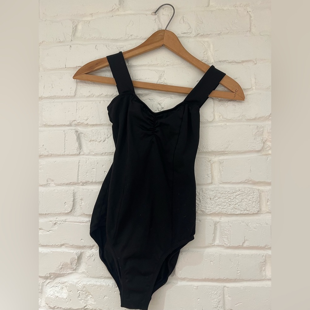 Black leotard - wide straps